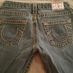 True religion rare rainbow pocket jeans in black